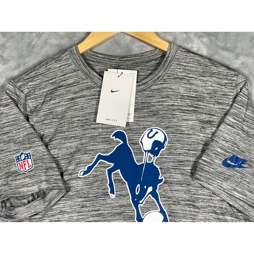 Nike Mens Indianapolis Colts NFL Dri-FIT Space Dye Grey T-Shirt 02ER-06G-Q93-EJ0